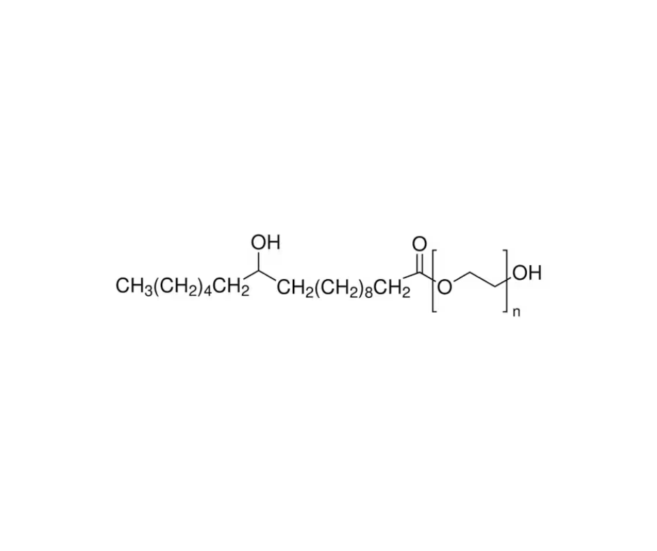 image de la molécule Acide12-hydroxystéarique polyoxyéthylé
