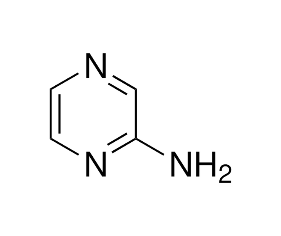 image de la molécule Aminopyrazine