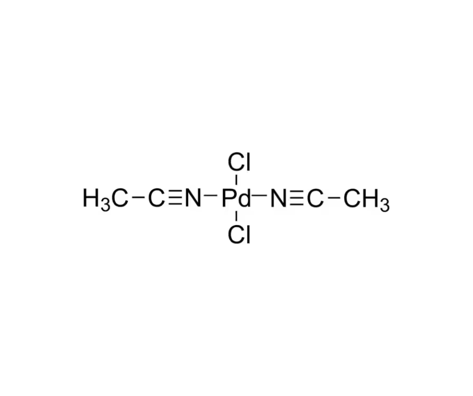image de la molécule Bis(acetonitrile)dichloropalladium(II)