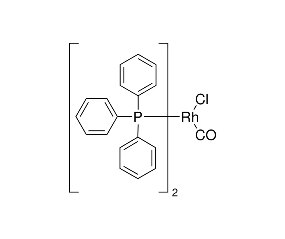 image de la molécule Bis(triphenylphosphine)rhodium(I) carbonyl chloride
