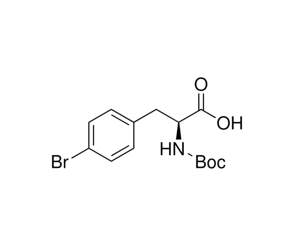 image de la molécule Boc-4-bromo-L-phenylalanine