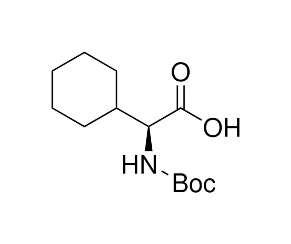 image de la molécule Boc-L-α-cyclohexylglycine