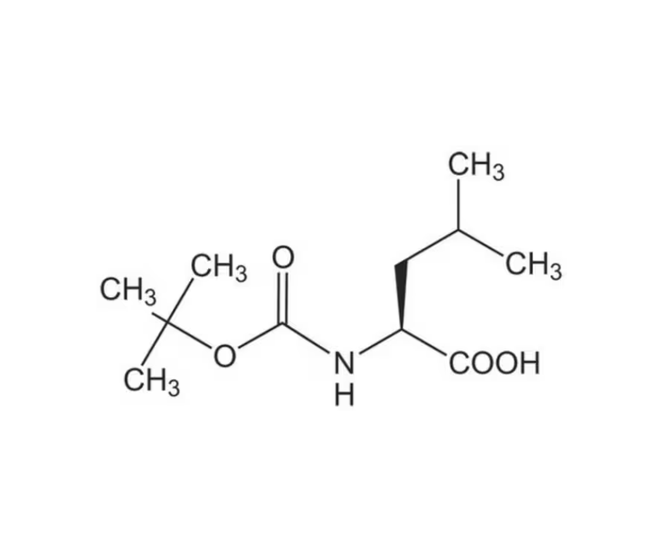 image de la molécule Boc-Leu-OH . H₂O
