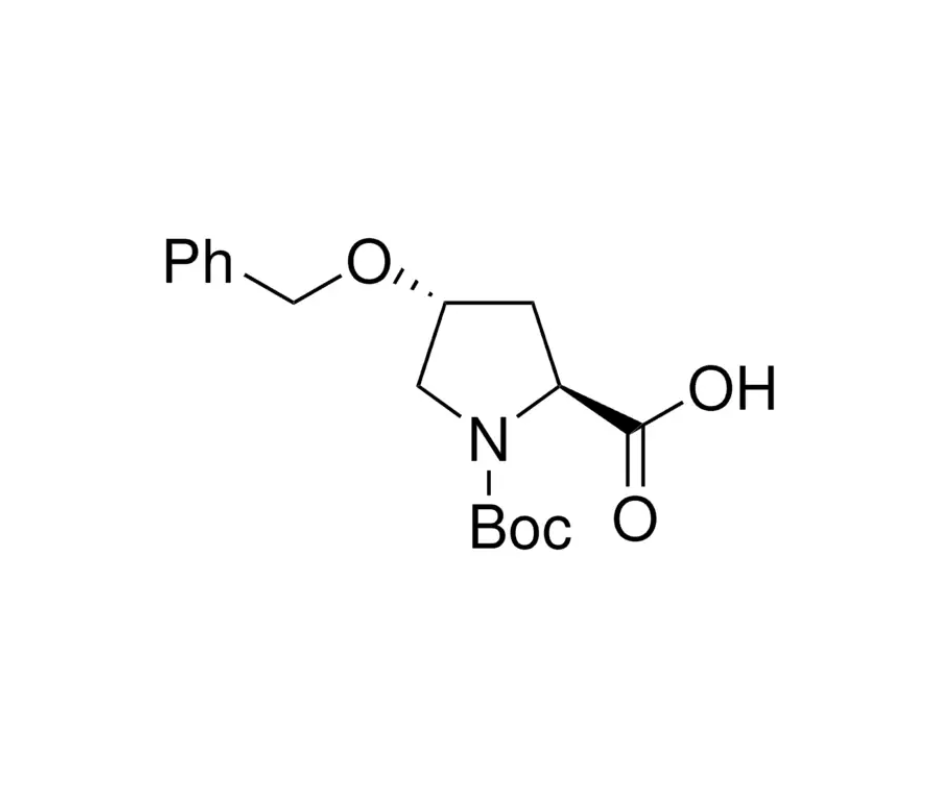 image de la molécule Boc-O-benzyl-L-hydroxyproline