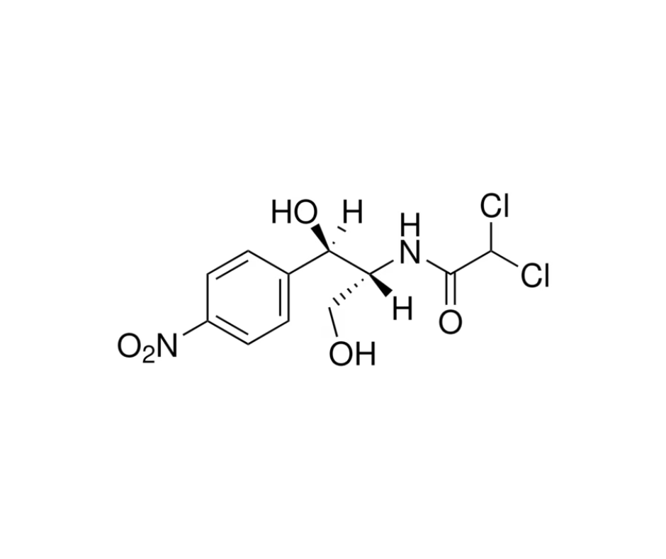 image de la molécule Chloramphénicol