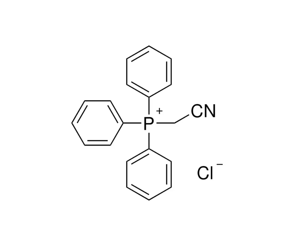 image de la molécule (Cyanomethyl)triphenylphosphonium chloride