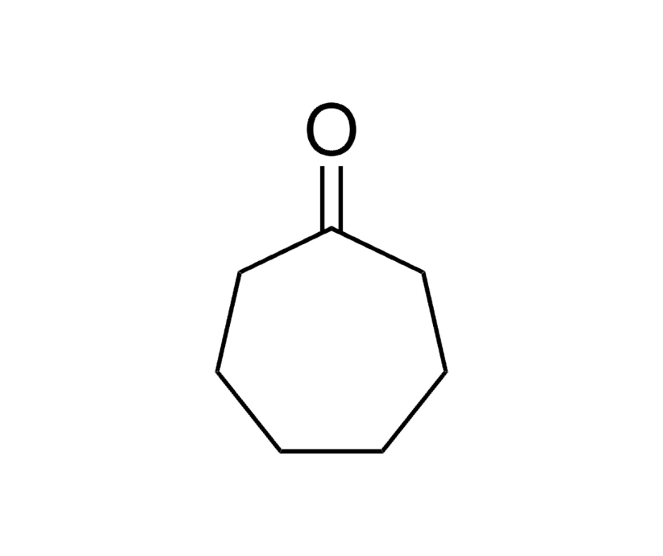image de la molécule Cycloheptanone