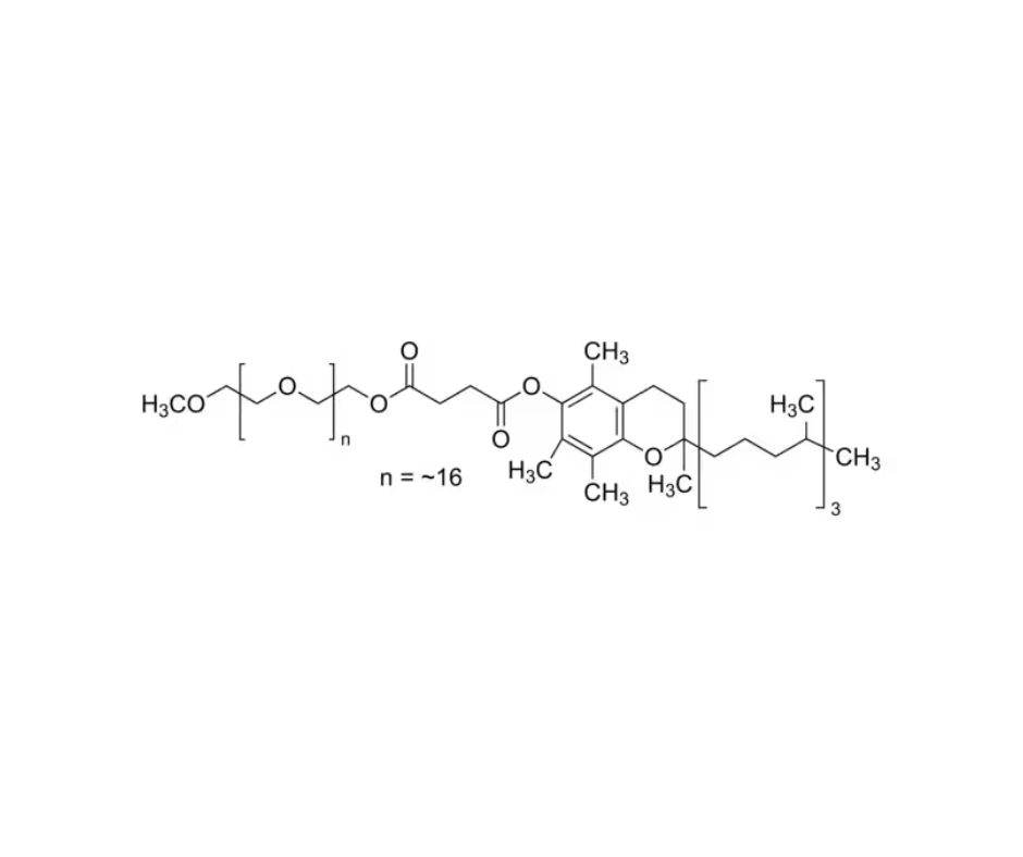 image de la molécule DL-α-Tocopherol methoxypolyethylene glycol succinate