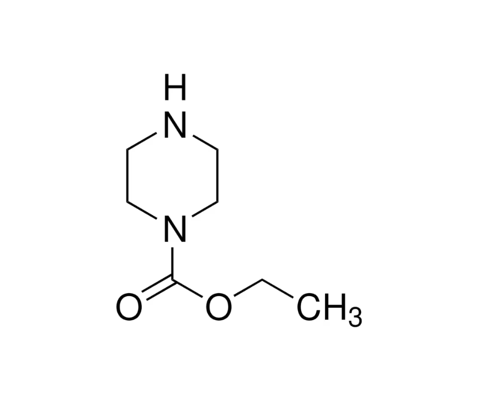 image de la molécule Ethyl 1-piperazinecarboxylate