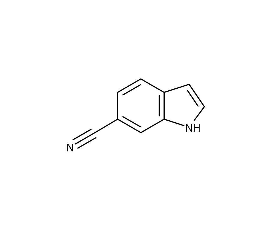 image de la molécule Indole-6-carbonitrile