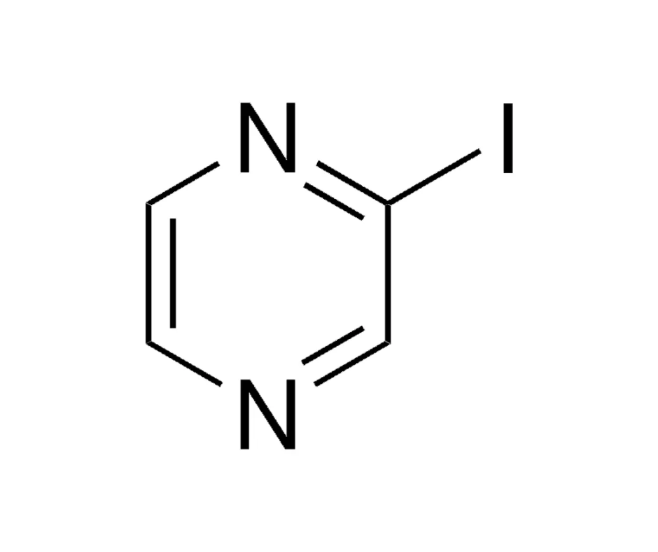 image de la molécule Iodopyrazine