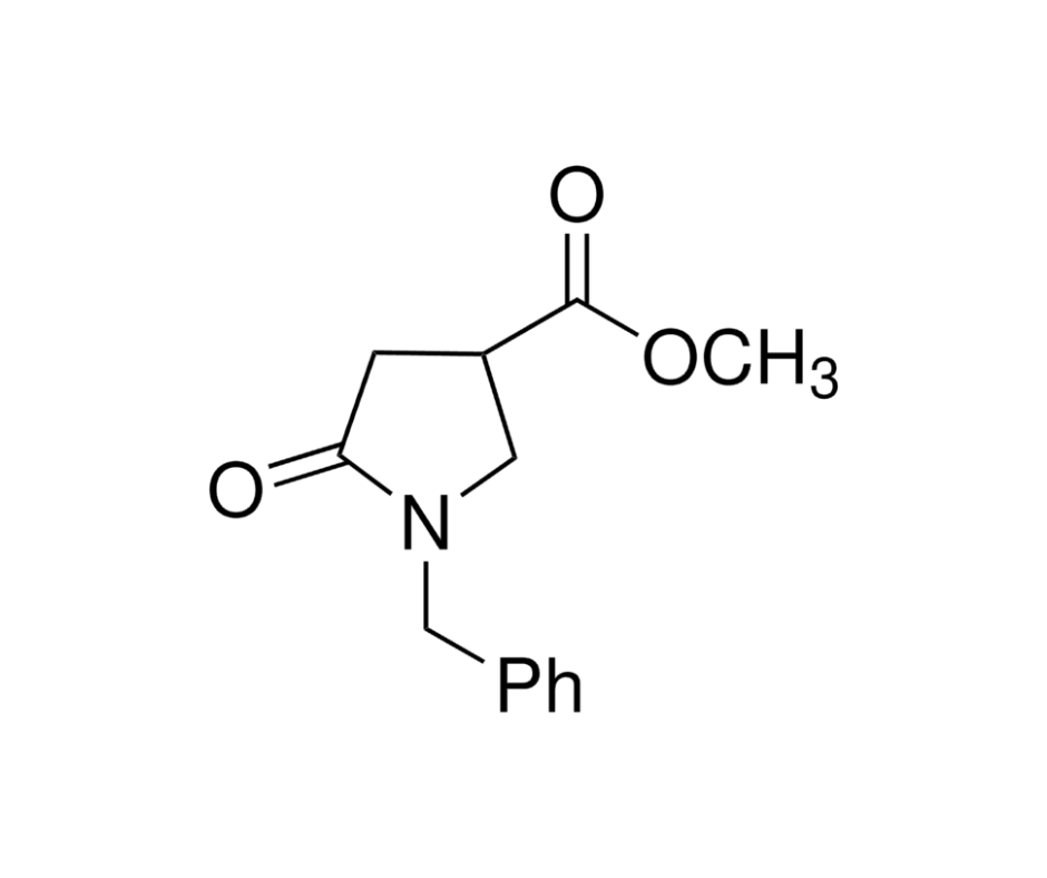 image de la molécule Methyl 1-benzyl-5-oxo-3-pyrrolidinecarboxylate