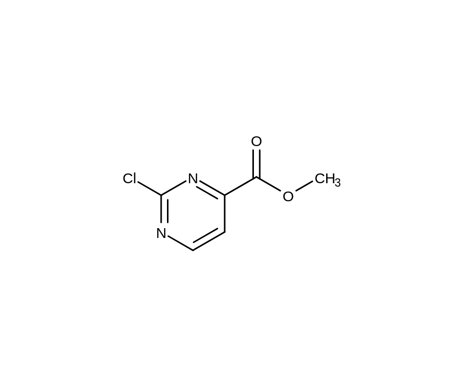 image de la molécule Methyl 2-Chloropyrimidine-4-carboxylate