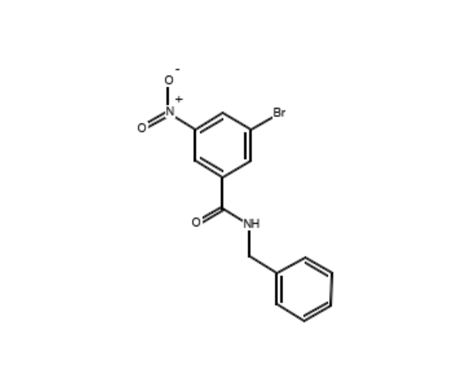 image de la molécule N-Benzyl-3-bromo-5-nitrobenzamide