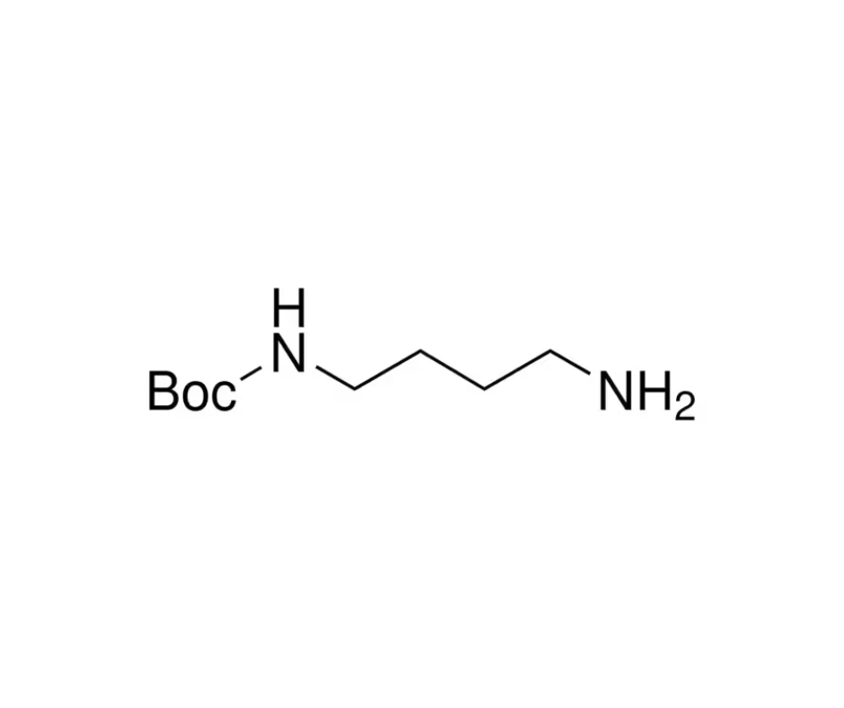 image de la molécule N-Boc-1,4-butanediamine