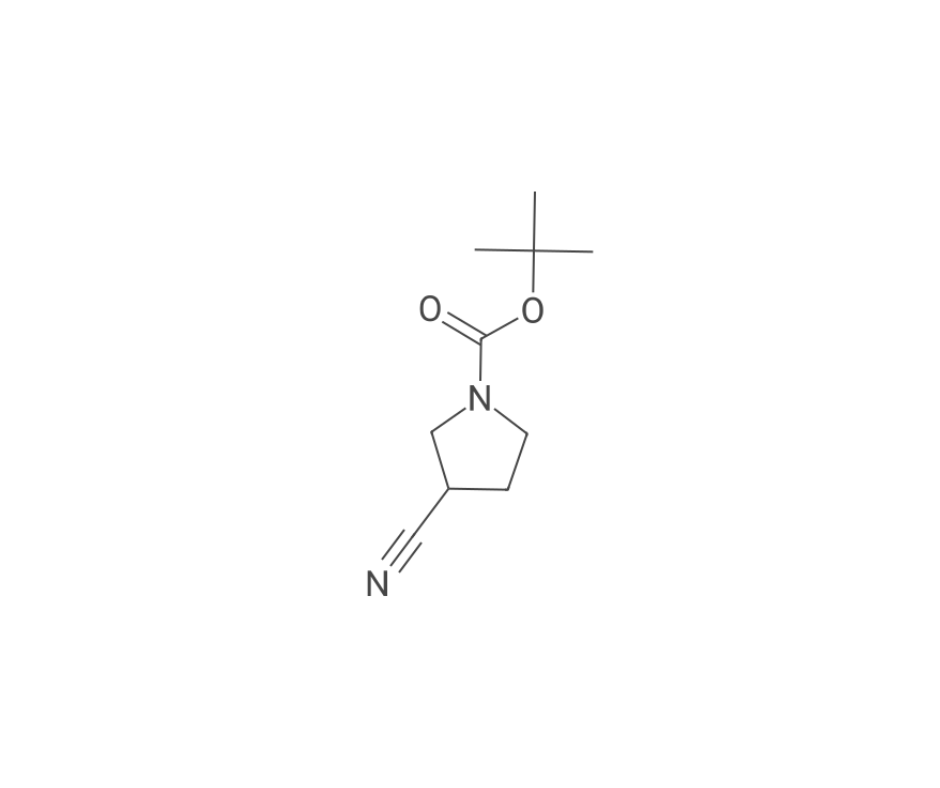 image de la molécule N-Boc-3-Cyanopyrrolidine