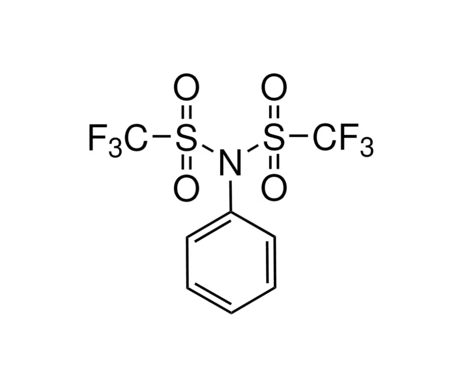 image de la molécule N-Phenyl-bis(trifluoromethanesulfonimide)