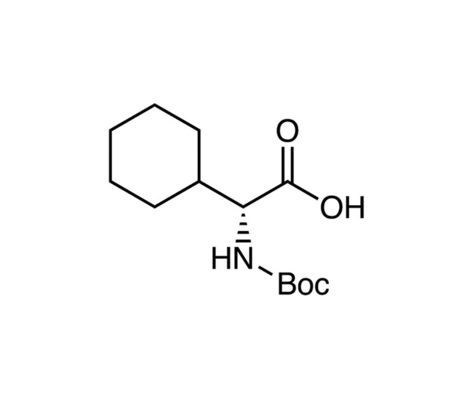 image de la molécule N-(tert-Butoxycarbonyl)-D-2-cyclohexylglycine
