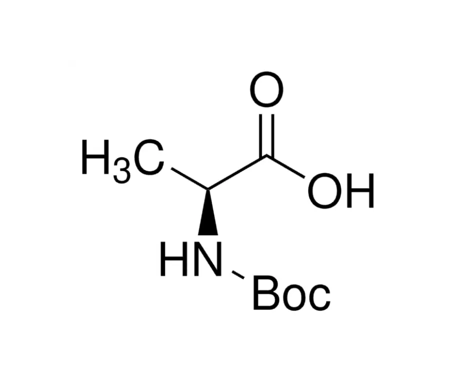 image de la molécule N-(tert-Butoxycarbonyl)-L-alanine