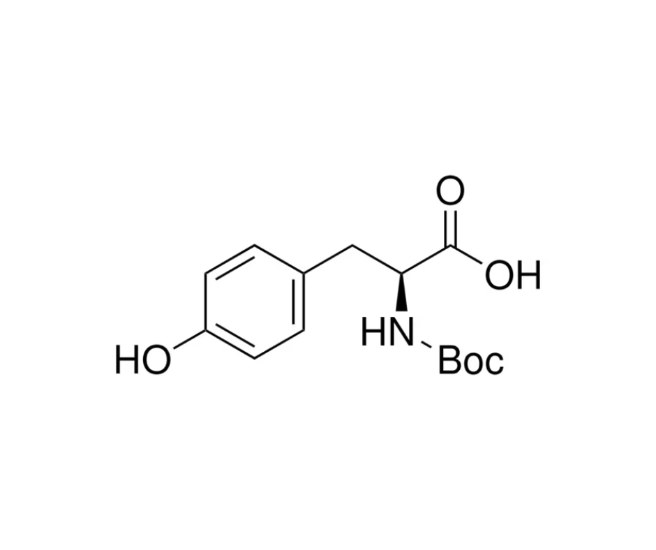 image de la molécule N-(tert-Butoxycarbonyl)-L-tyrosine