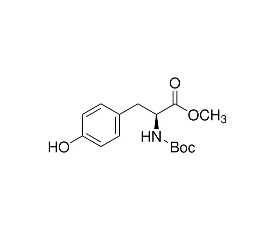image de la molécule N-(tert-Butoxycarbonyl)-L-tyrosine methyl ester