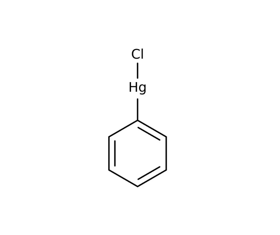 image de la molécule Phenylmercury(II) chloride