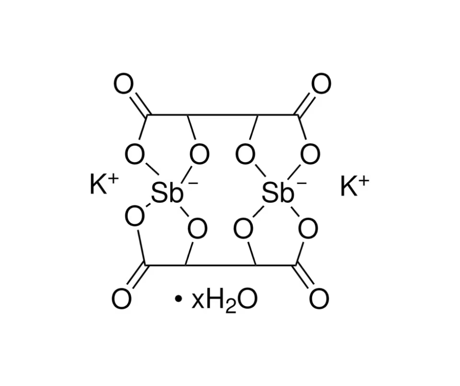 image de la molécule Potassium antimony(III) tartrate hydrate