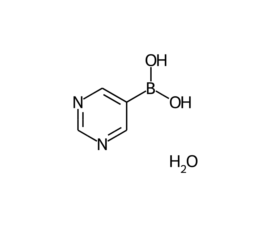 image de la molécule Pyrimidine-5-boronic acid hemihydrate