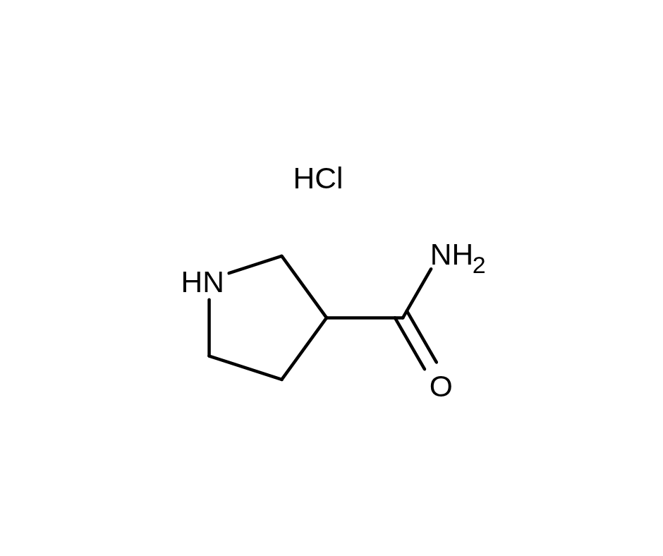image de la molécule Pyrrolidine-3-carboxamide hydrochloride
