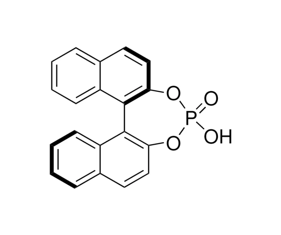 image de la molécule (R)-(−)-1,1′-Binaphthyl-2,2′-diyl hydrogenphosphate