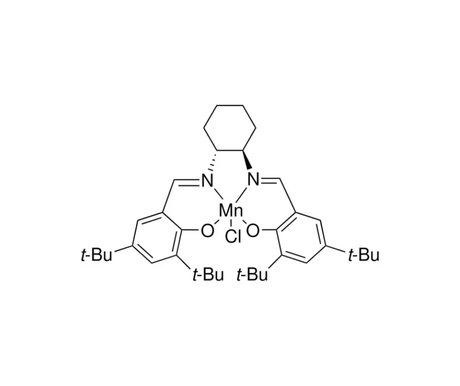 image de la molécule (R,R)-(−)-N,N′-Bis(3,5-di-tert-butylsalicylidene)-1,2-cyclohexanediaminomanganese(III) chloride