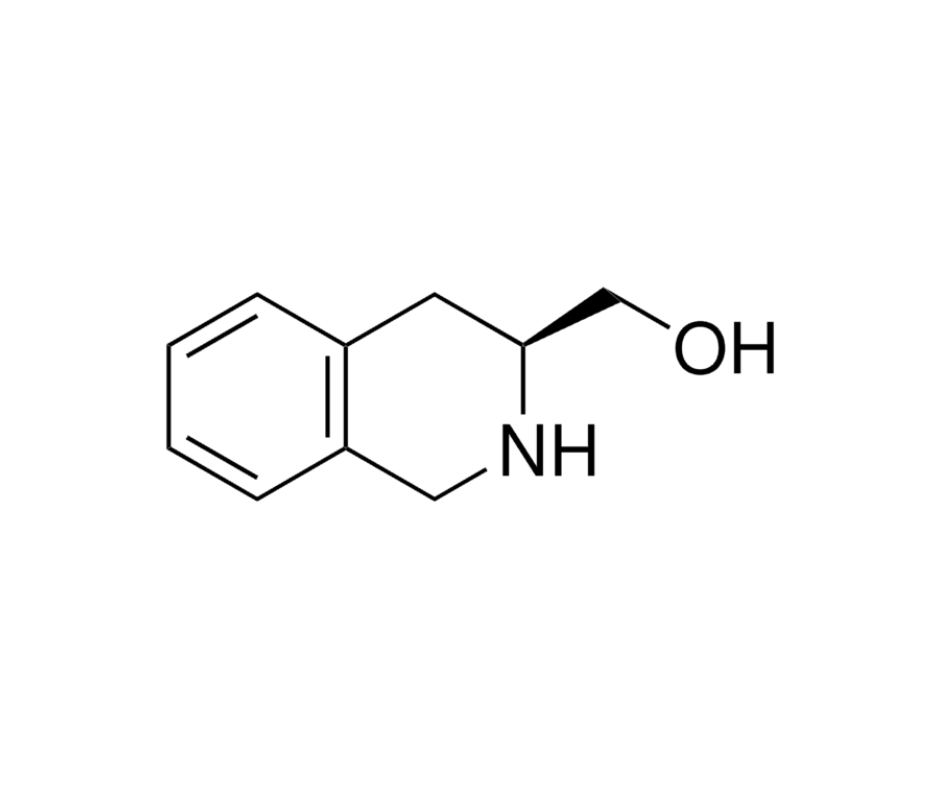 image de la molécule (S)-(−)-1,2,3,4-Tetrahydro-3-isoquinolinemethanol