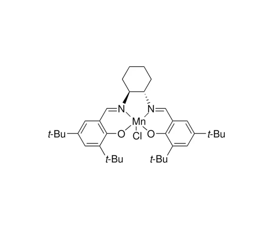 image de la molécule (S,S)-(+)-N,N′-Bis(3,5-di-tert-butylsalicylidene)-1,2-cyclohexanediaminomanganese(III) chloride