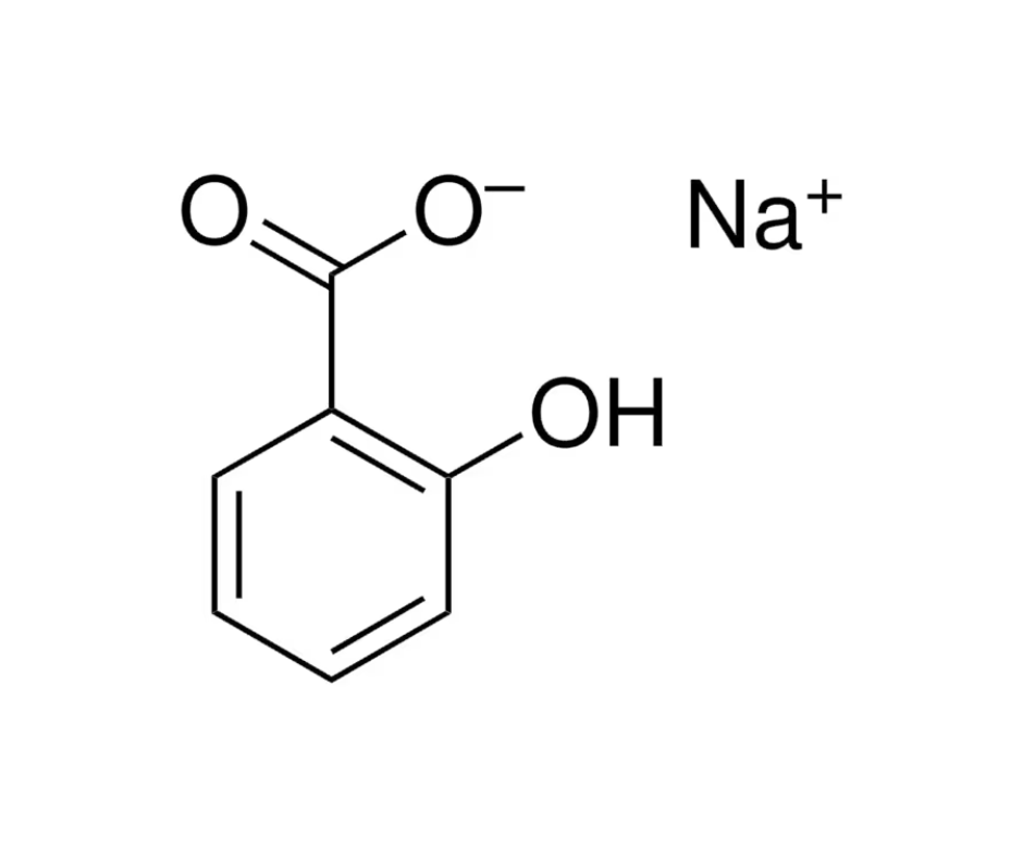 image de la molécule Salicylate de sodium
