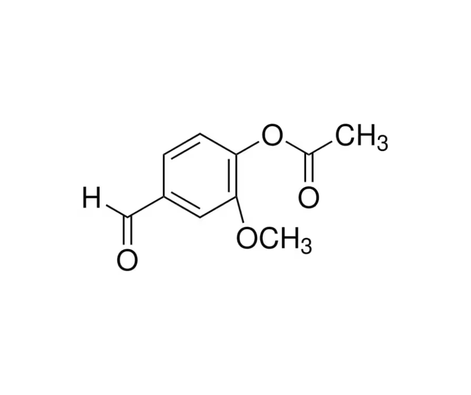 image de la molécule Vanillin acetate