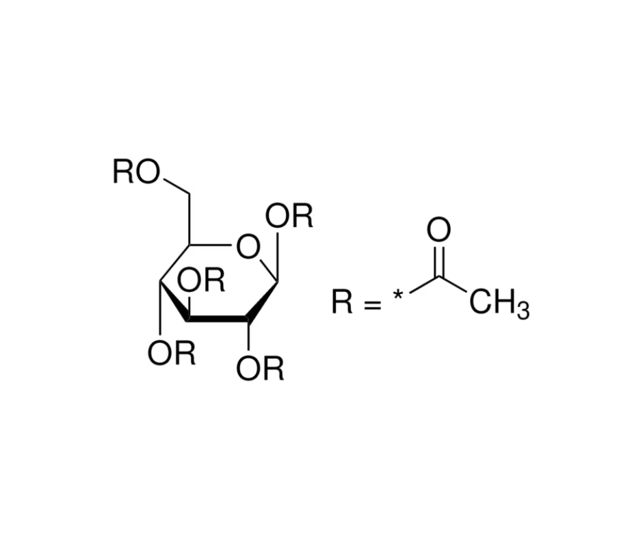 image de la molécule β-D-Glucose pentaacetate