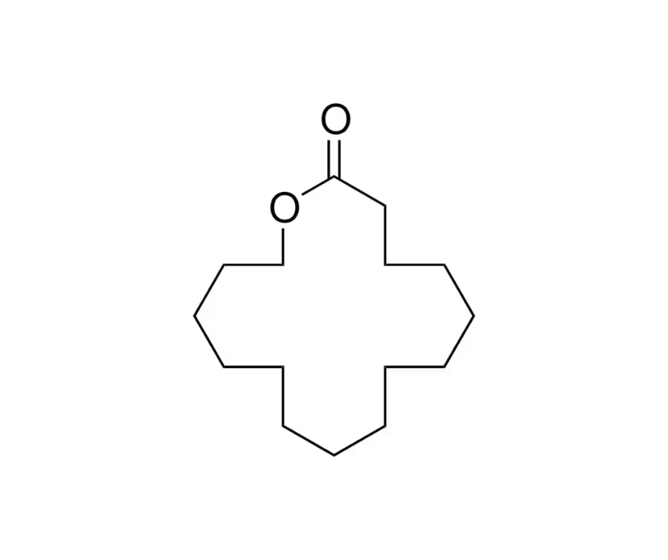 image de la molécule ω-Pentadecalactone