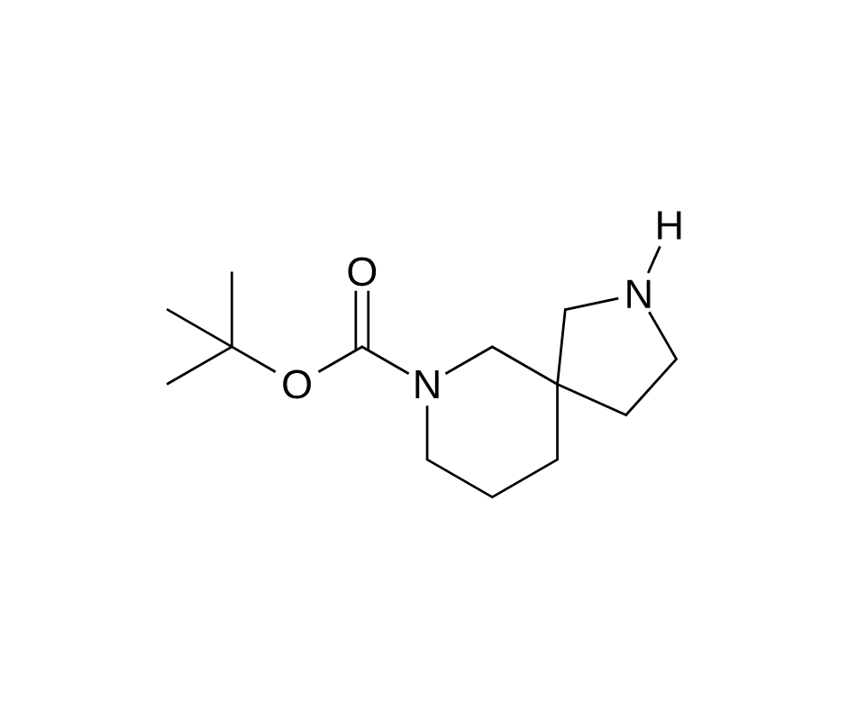 image de la molécule tert-Butyl 2,7-diazaspiro[4.5]decane-7-carboxylate