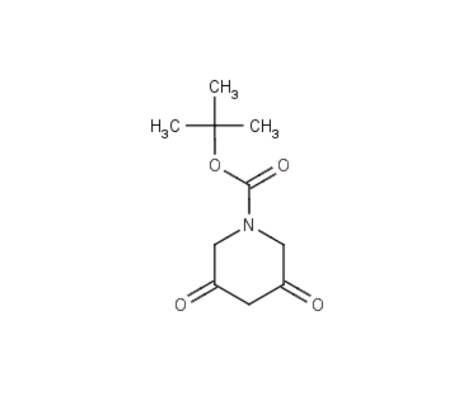 image de la molécule tert-Butyl 3,5-dioxopiperidine-1-carboxylate