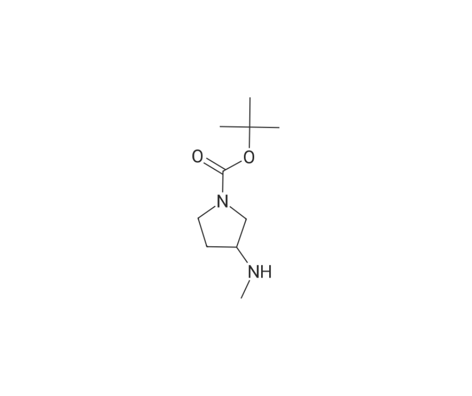 image de la molécule tert-Butyl 3-(methylamino)pyrrolidine-1-carboxylate