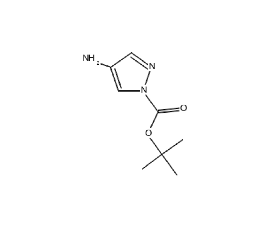 image de la molécule tert-Butyl 4-amino-1H-pyrazole-1-carboxylate