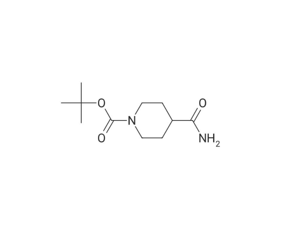image de la molécule tert-Butyl 4-carbamoylpiperidine-1-carboxylate