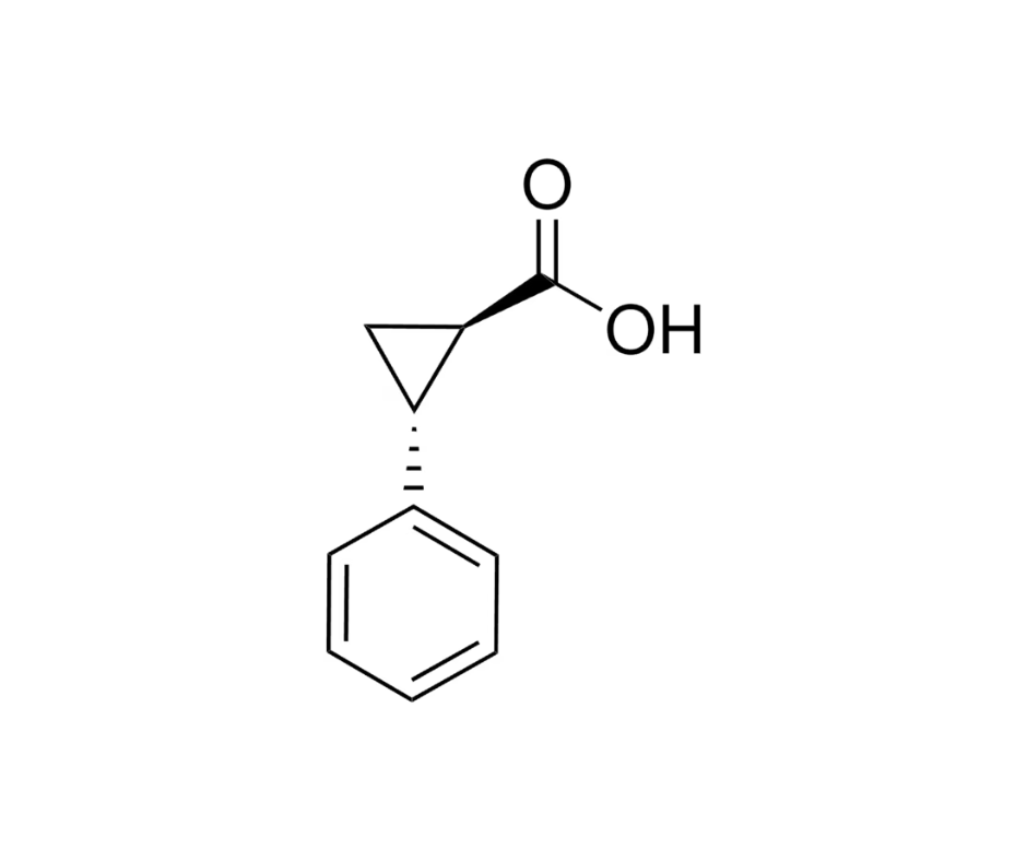 image de la molécule trans-2-Phenylcyclopropane-1-carboxylic acid