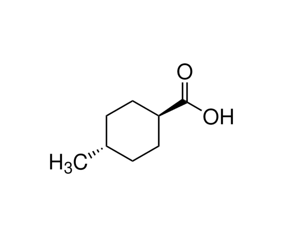 image de la molécule trans-4-Methyl-1-cyclohexanecarboxylic acid